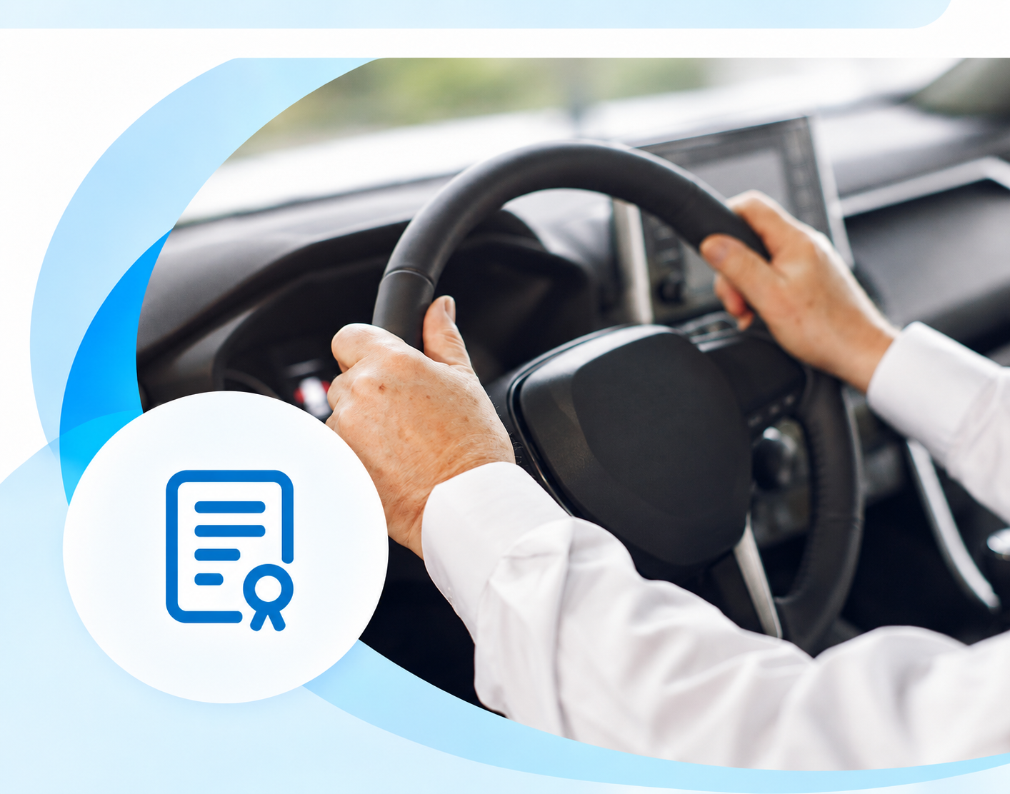 Llaves de coche para renovación del permiso de conducir